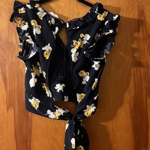 Floral crop top